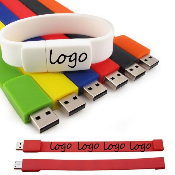 AIN1074 Waterproofed Bracelet USB Flash Drive