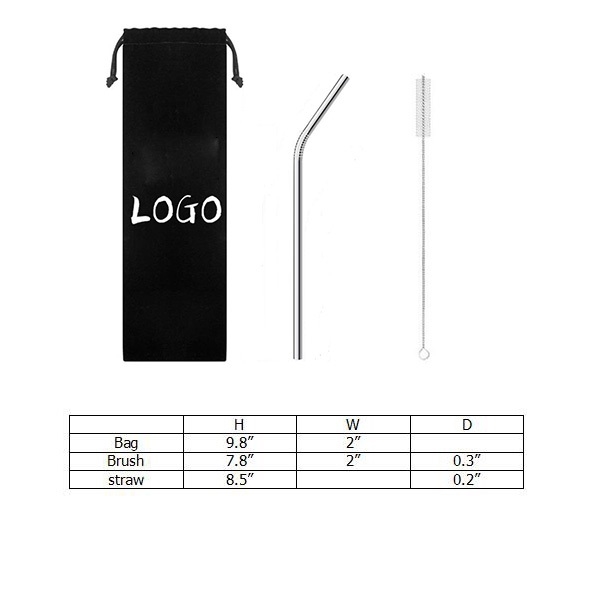 AIN1184 Stainless Steel Drinking Straw