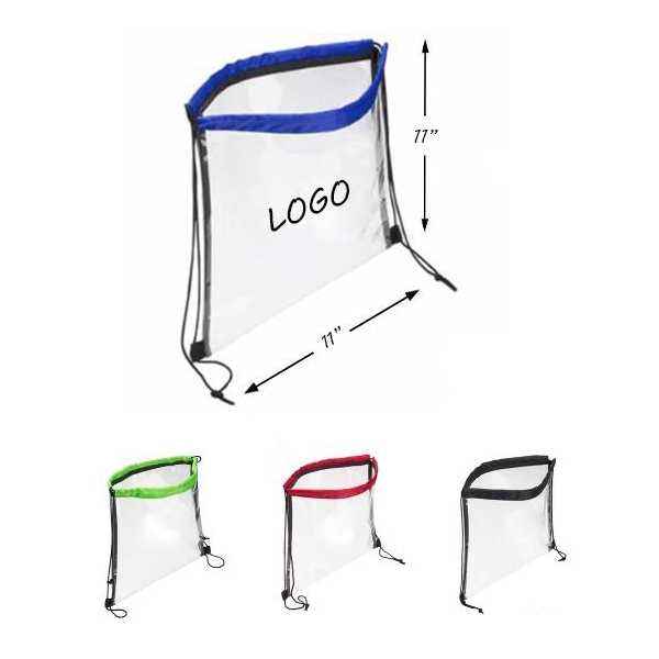 AIN1201 Rally Clear Drawstring Bag