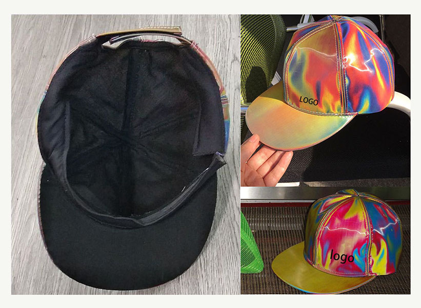 AIAZ083 Laser Hologram hip hop Cap