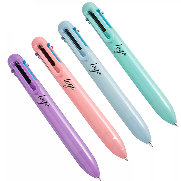 AIAZ112  6-in-1 Retractable Ballpoint Pens,6 Colors Barrel Ballpoint
