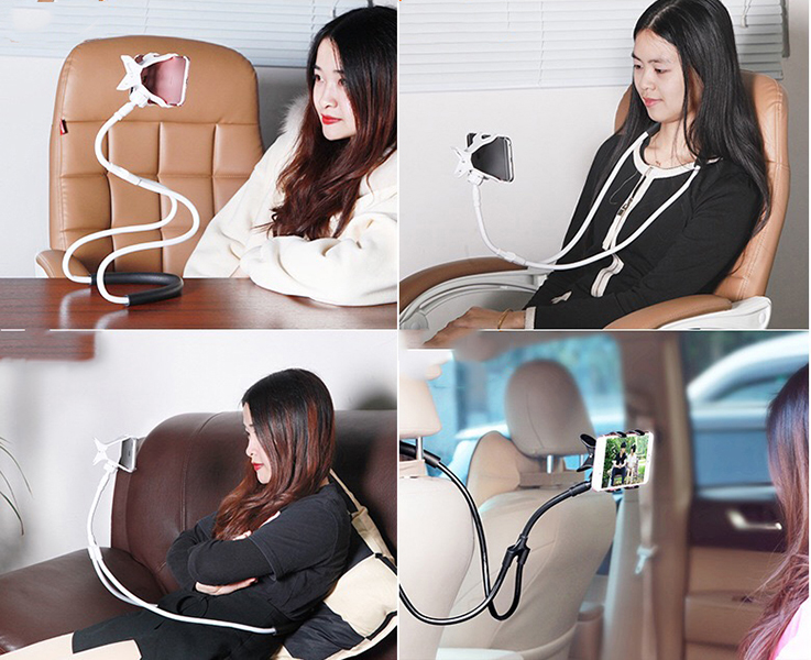 AIAZ140 Neck-hung mobile phone stand holder for lazy people