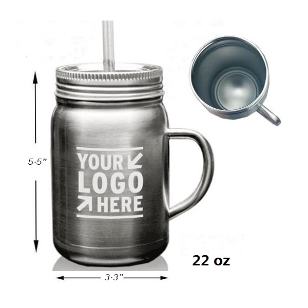 AIN1107 Stainless Steel Mason Jar