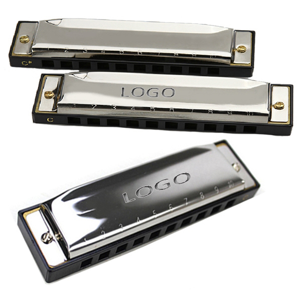 AIAZ013 10 Holes Stainless steel harmonica