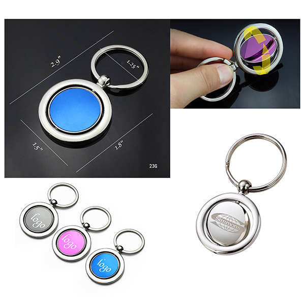 AIAZ208 Metal Revolving Key Ring