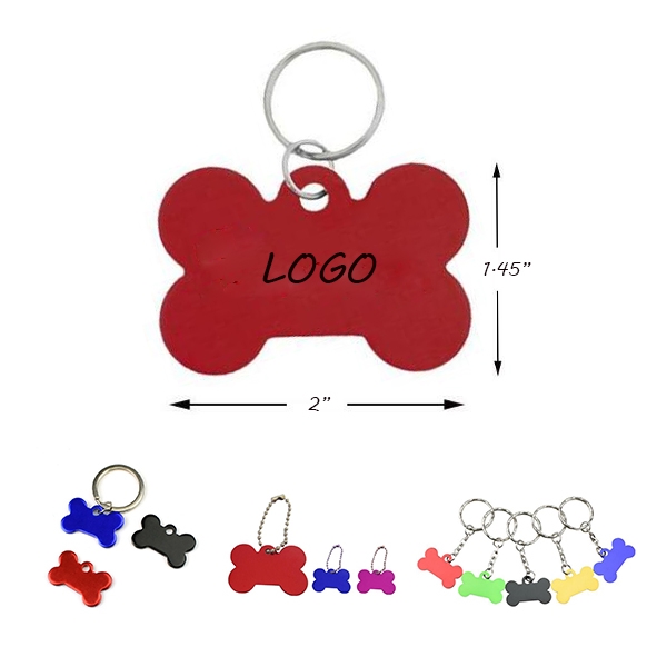 AIN1279 Aluminum Bone Shaped Key Chain