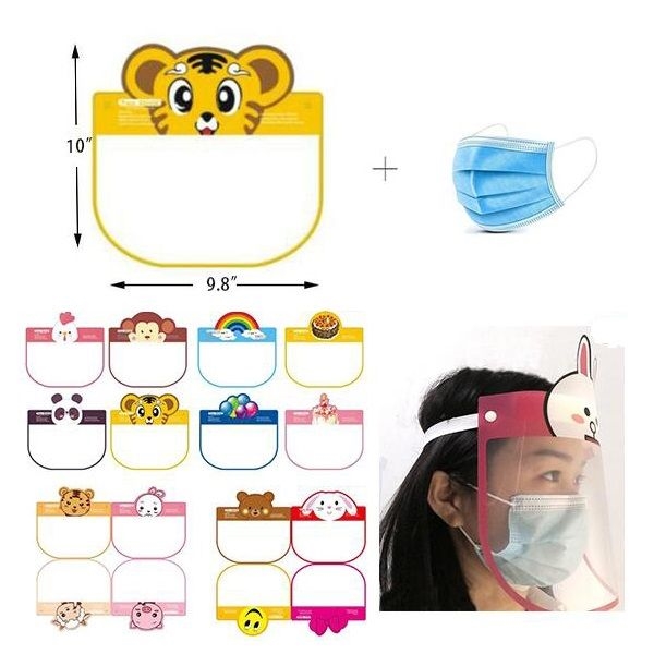 AIN1464 Children Disposable Mask and Safety Face Shield Set