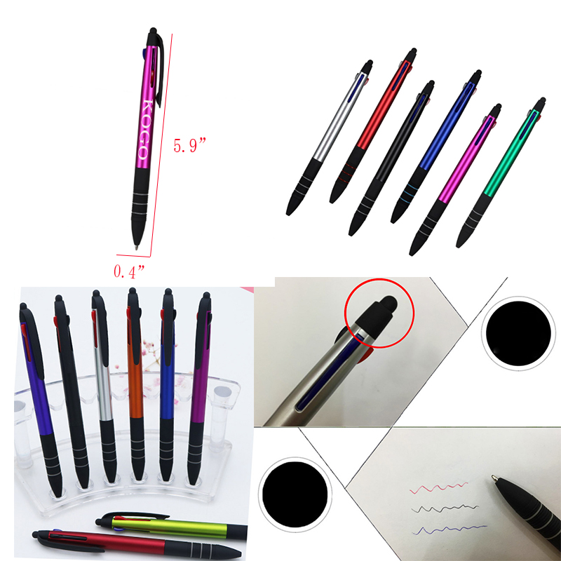 AIAZW386 / Three-Color Ballpoint Pen Touch Screen Pen 