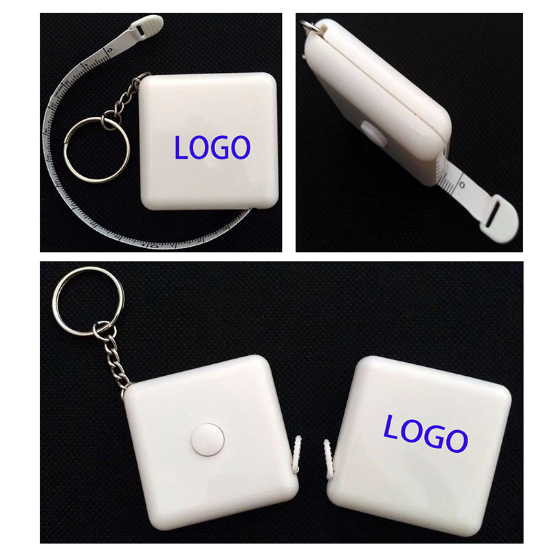 AIAZ517 / White Tape Measure Keychain 