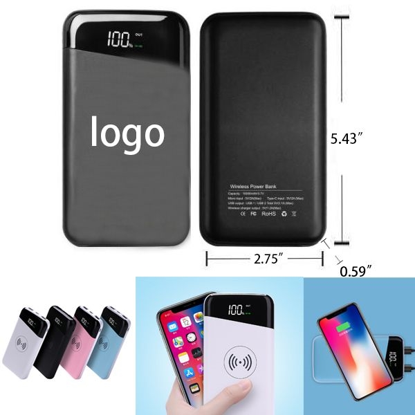 AIN1546 10,000mAh Power Bank and Wireless Charger 2-in-1
