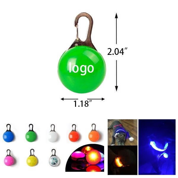 AIN1572 LED Pet Dog Collar Luminous Night Light Safety Clip Pendant