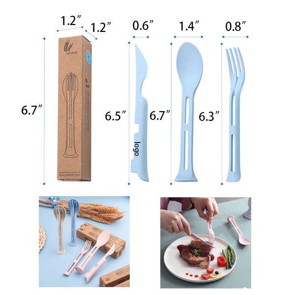 AIN1657 Wheat Straw Tableware Set