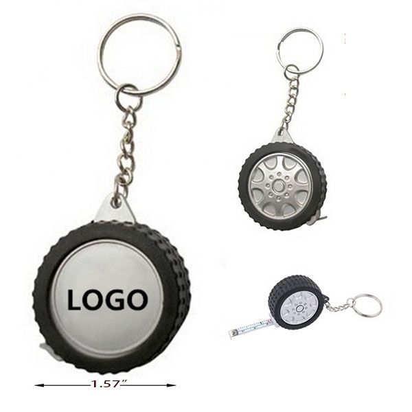 AIN1827 Tire Shape Measuring Tape Key Holder