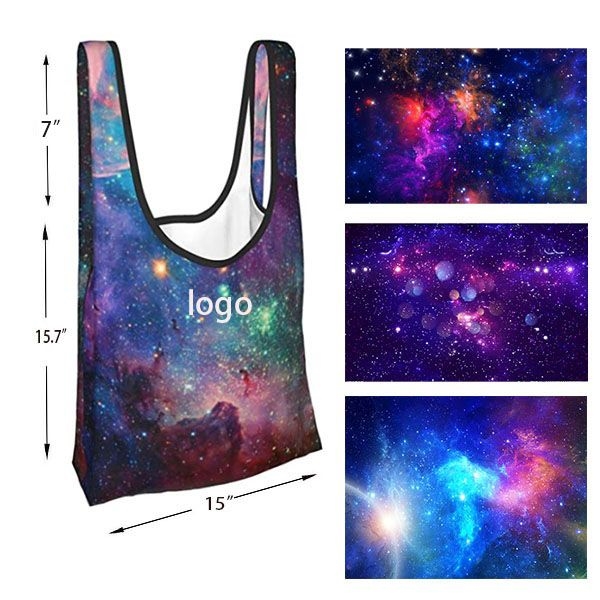 AIN1852 Colorful Galaxy Grocery Bags