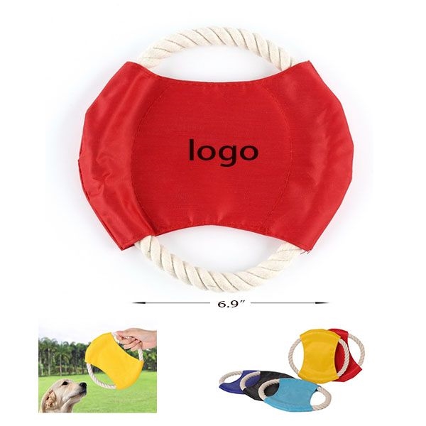 AIN1923 Cotton Rope Flying Disc for Dog Pets