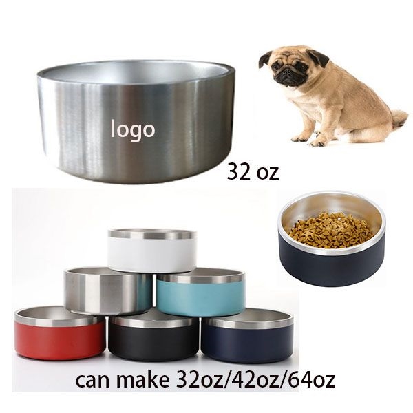 AIN1930 32oz Stainless Steel Pet Food Bowl