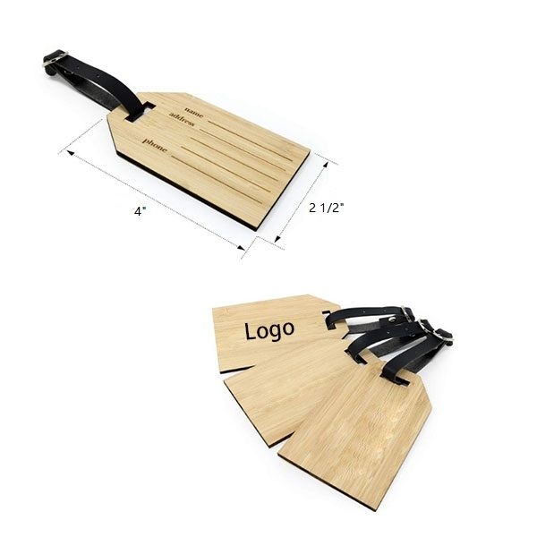 AIN2094 Wooden Luggage Tag