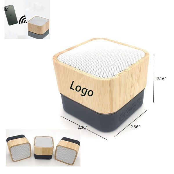 AIN2110 Bamboo Square Portable Speaker